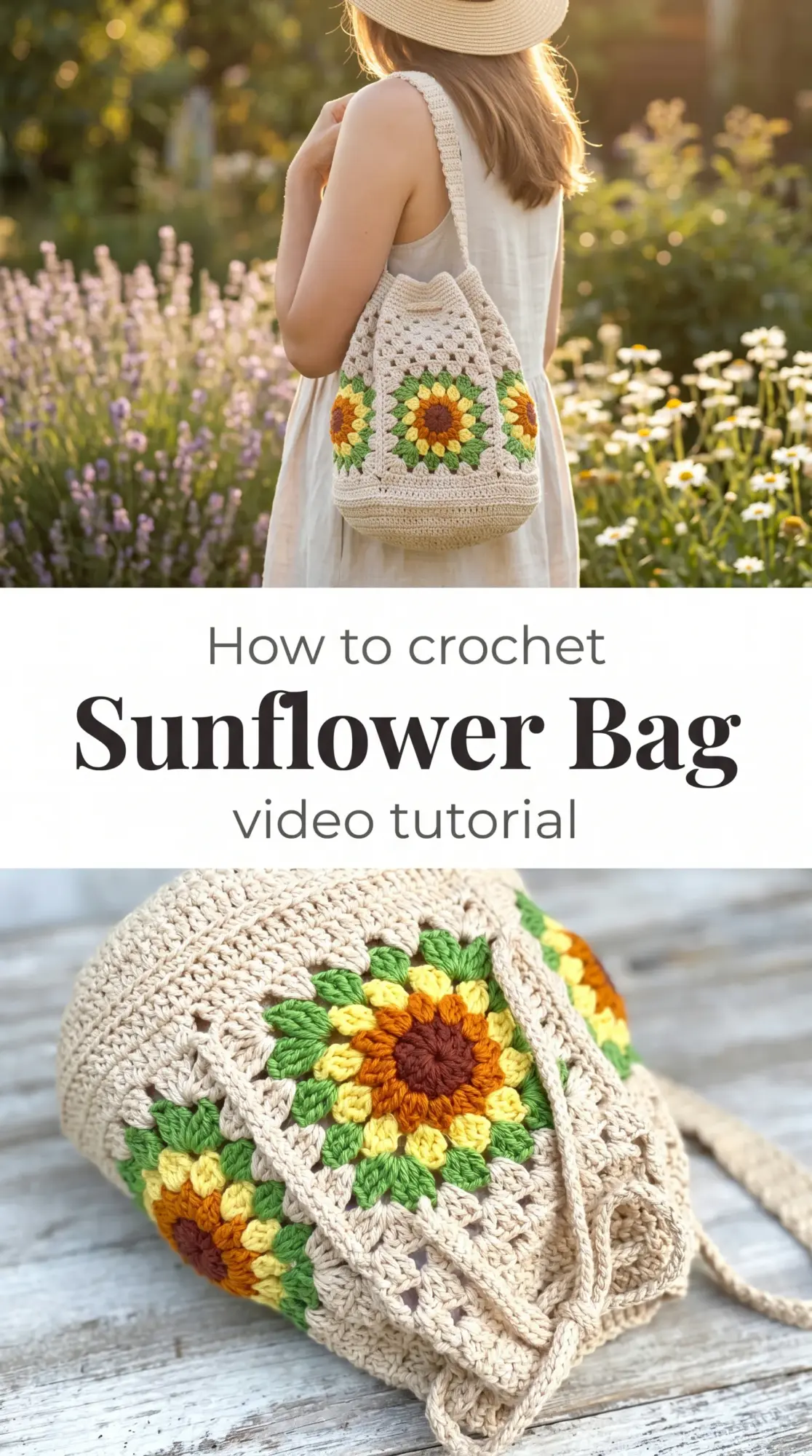 Crochet Sunflower Bag: A Cheerful Summer Essential