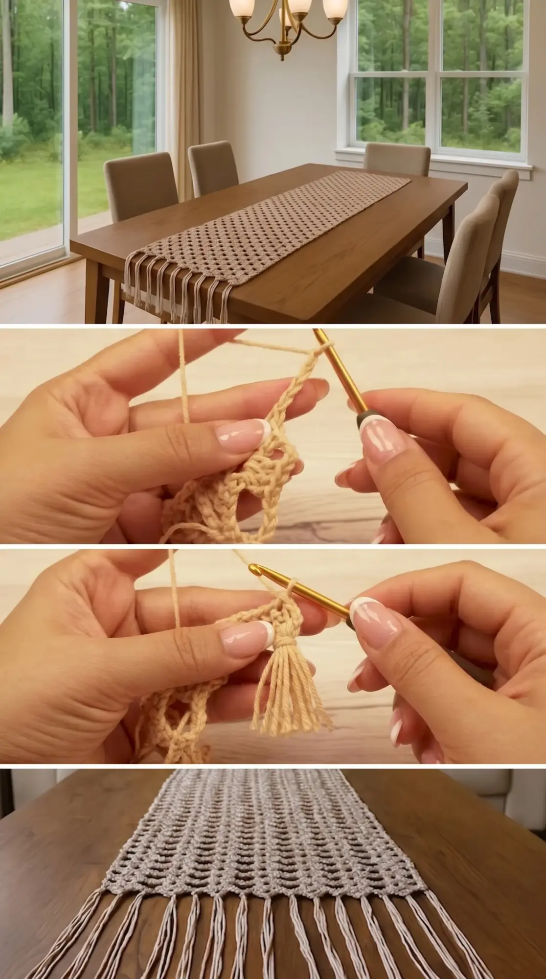 Crochet Table Runner: An Elegant Home Accent pattern