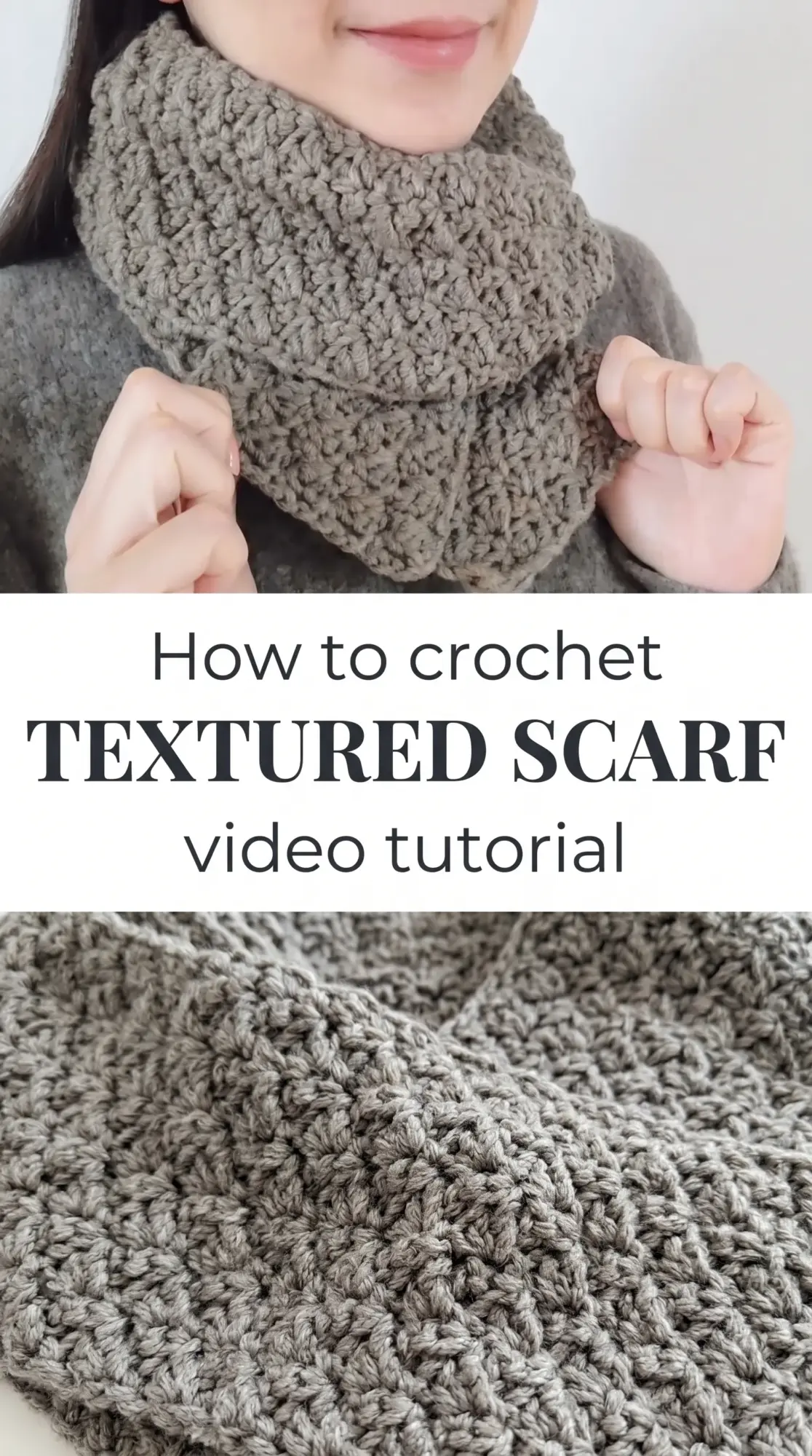 Crochet Textured Scarf: A Beautiful Winter Essential