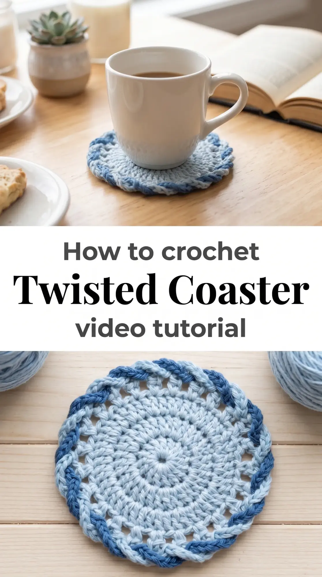 Crochet Twisted Coaster: A Charming Table Essential