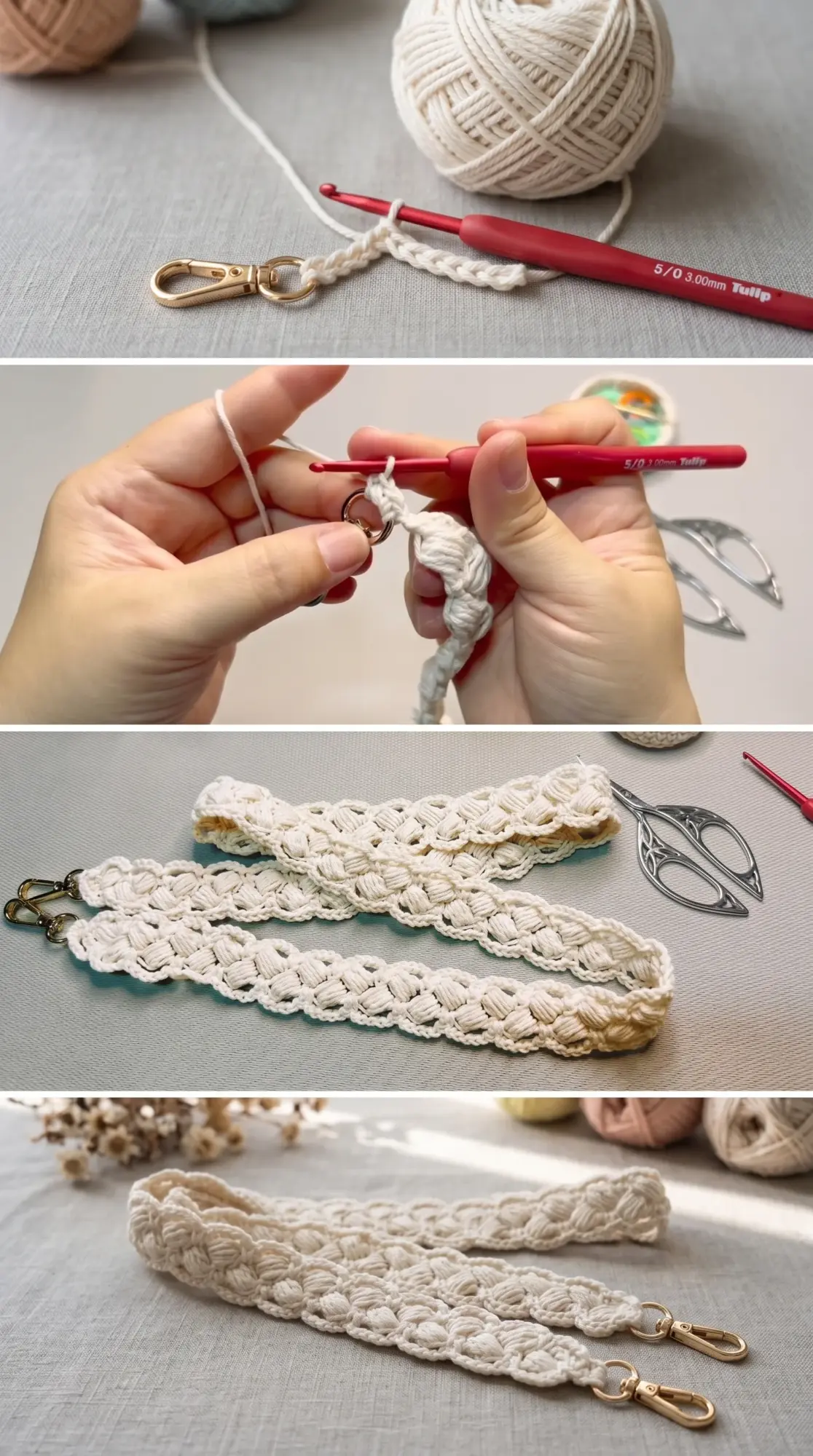Crochet Versatile Bag Strap: A Timeless Handmade Accessory pattern