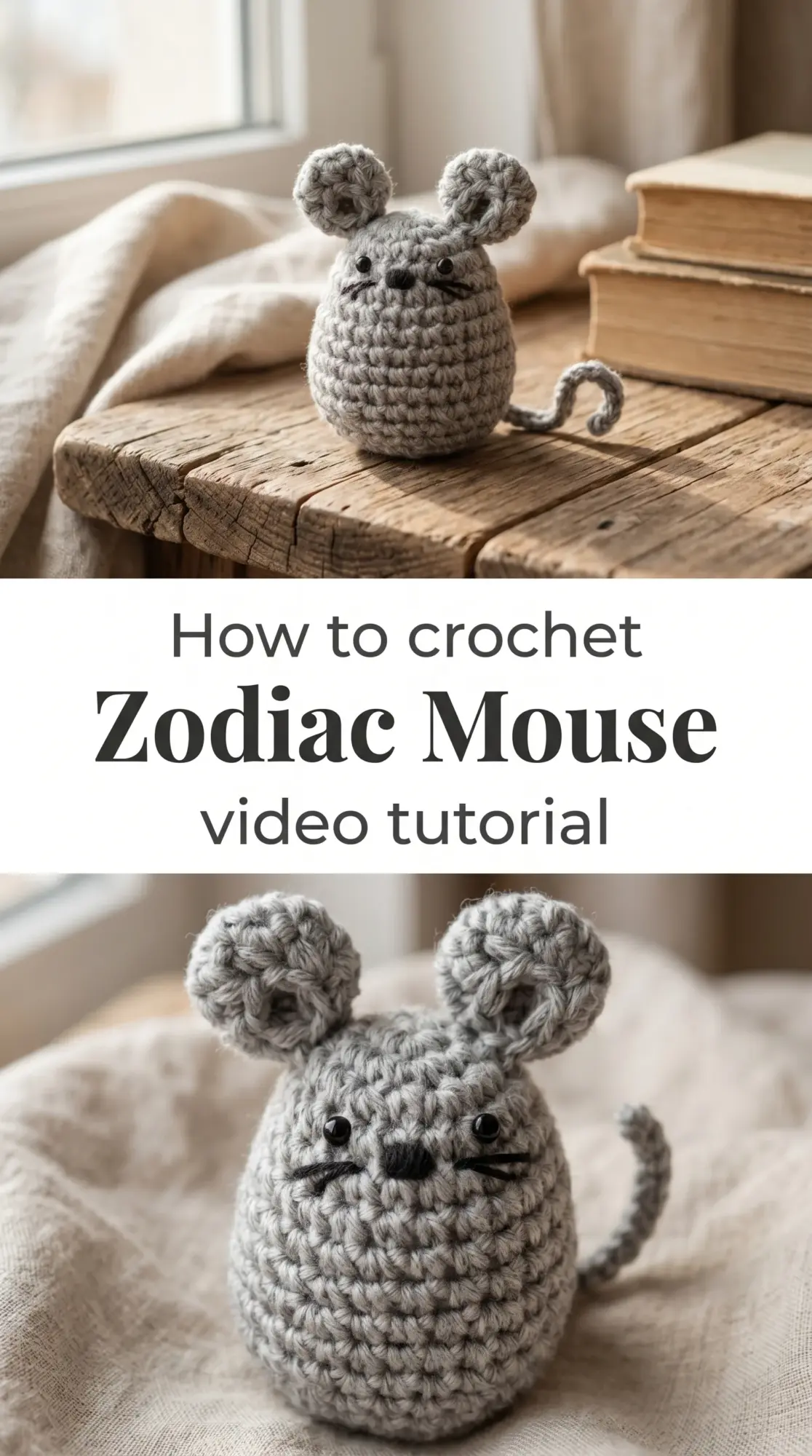 Crochet Zodiac Mouse: A Charming Year of the Rat Keepsake