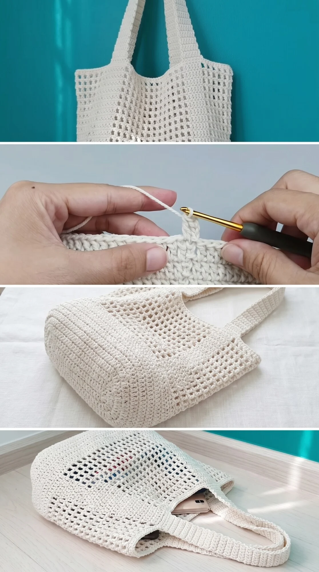 Crochet Bucket Tote: A Versatile Summer Essential pattern