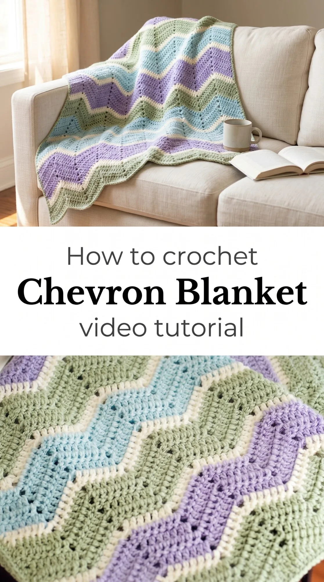 Crochet Chevron Blanket: A Timeless Colorful Classic