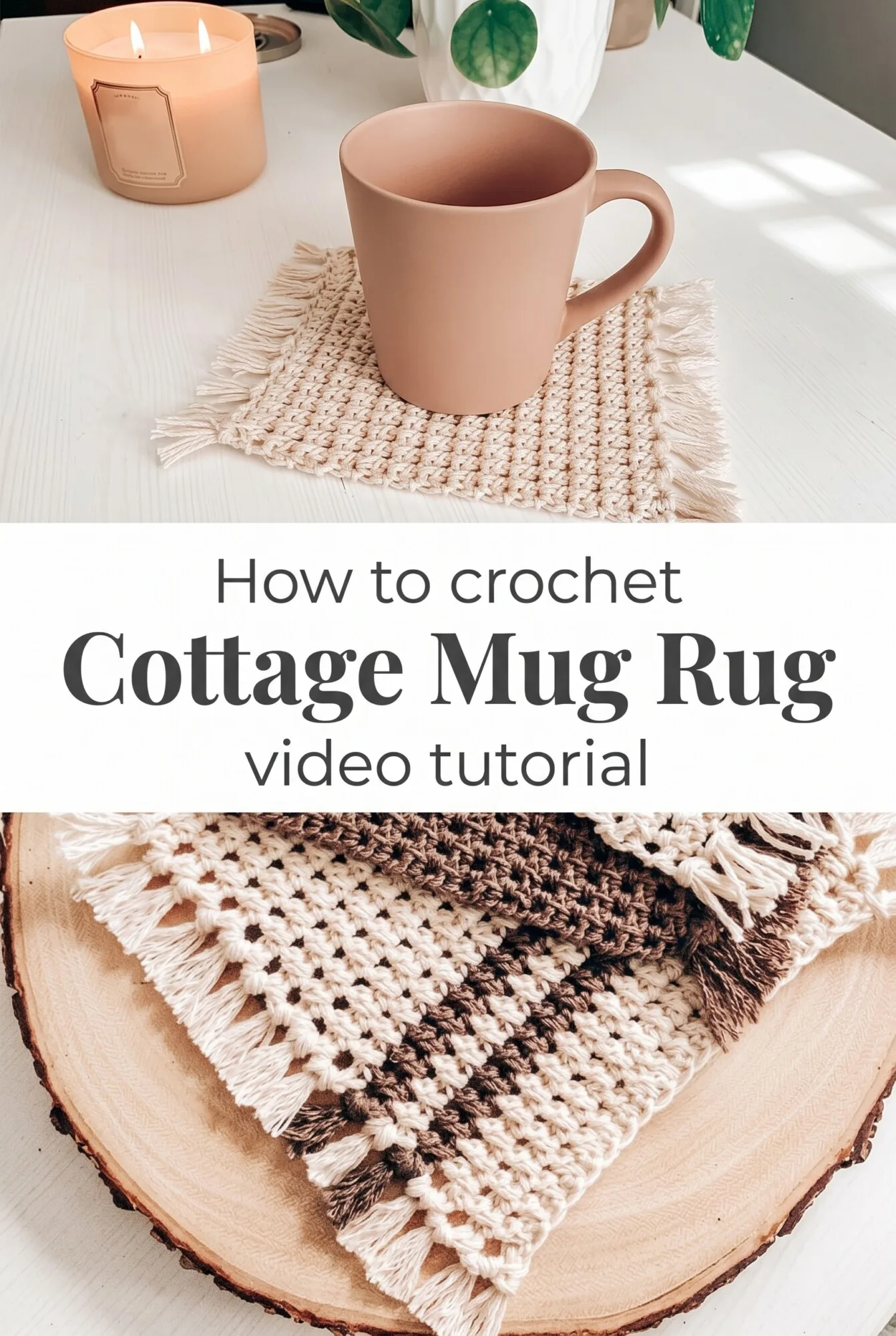 Crochet Cottage Mug Rug: A Charming Home Accent