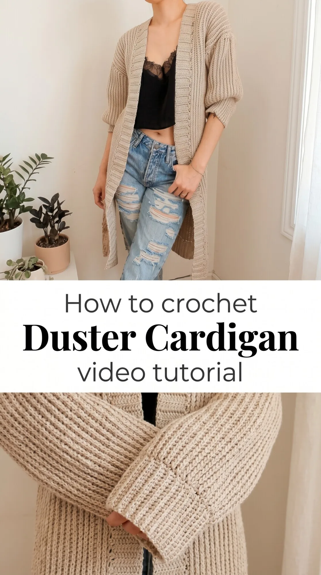 Crochet Duster Cardigan: A Sleek and Stylish Essential