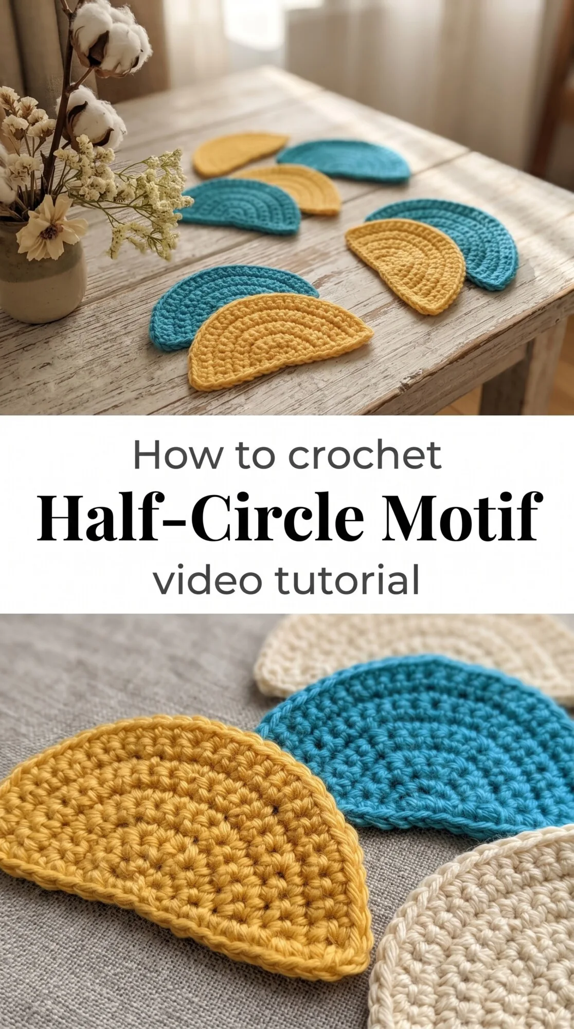 Crochet Half-Circle Motif: A Versatile Design Element