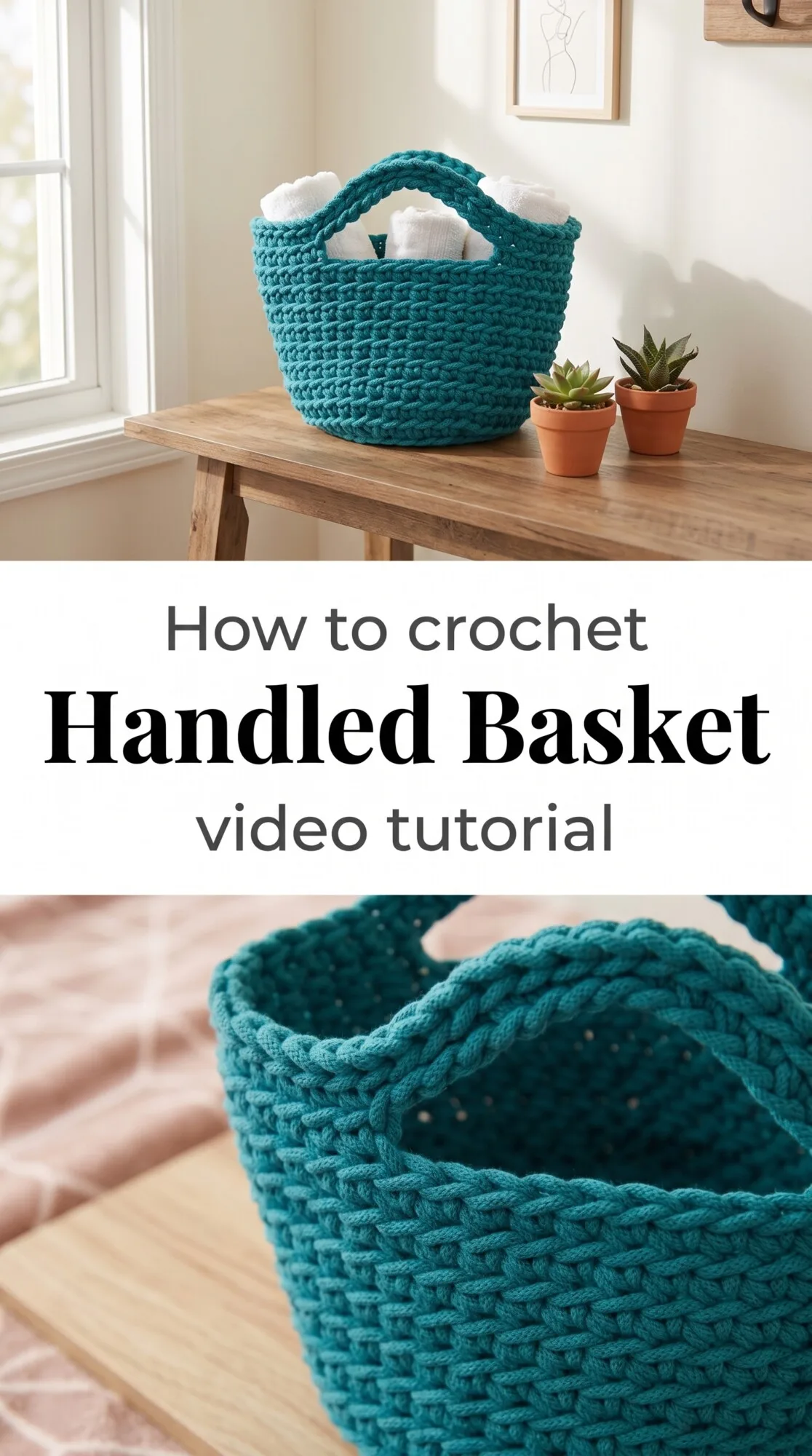 Crochet Handled Basket: A Practical Everyday Essential