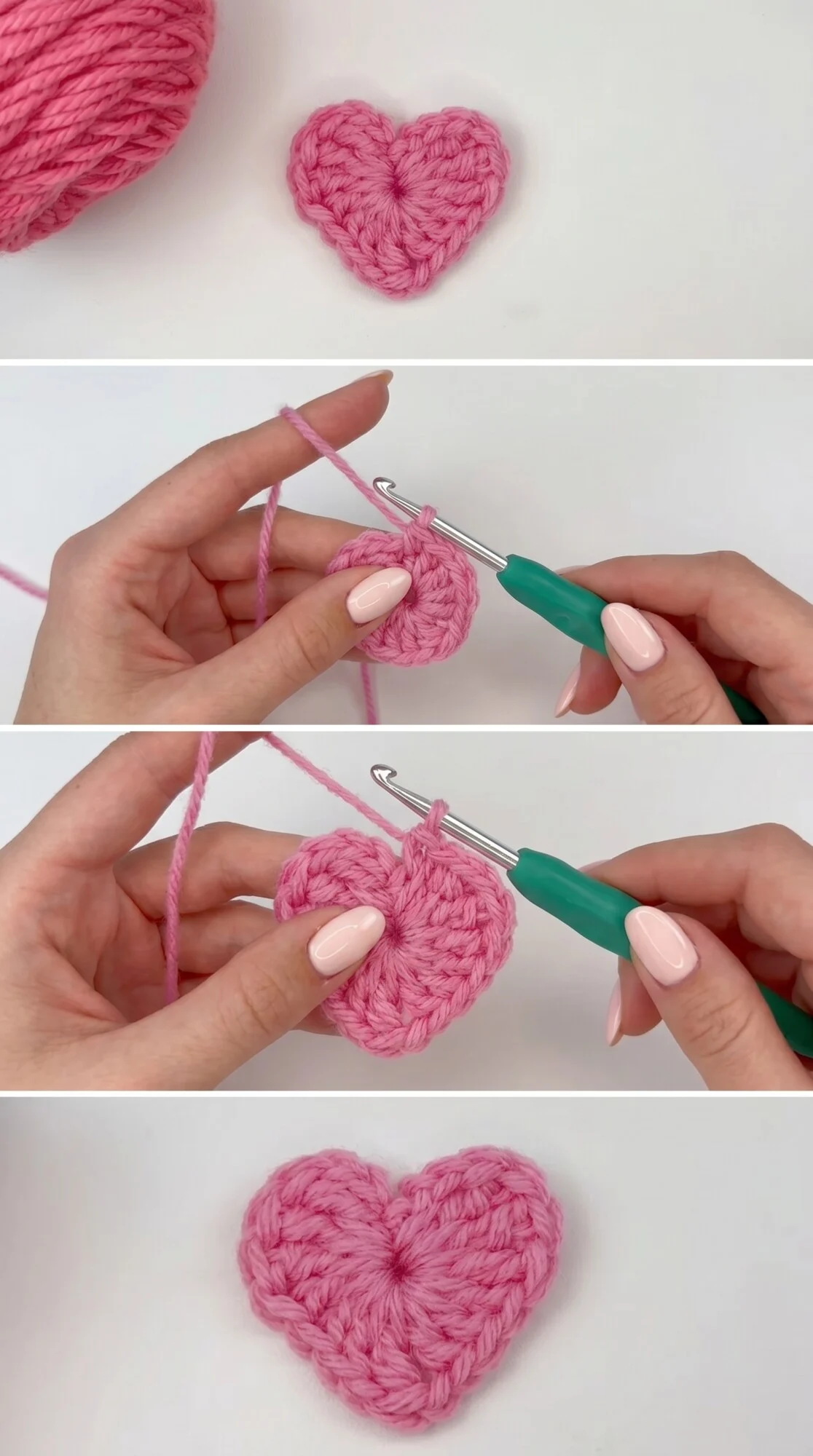 Crochet Heart Applique: A Sweet Romantic Accent pattern