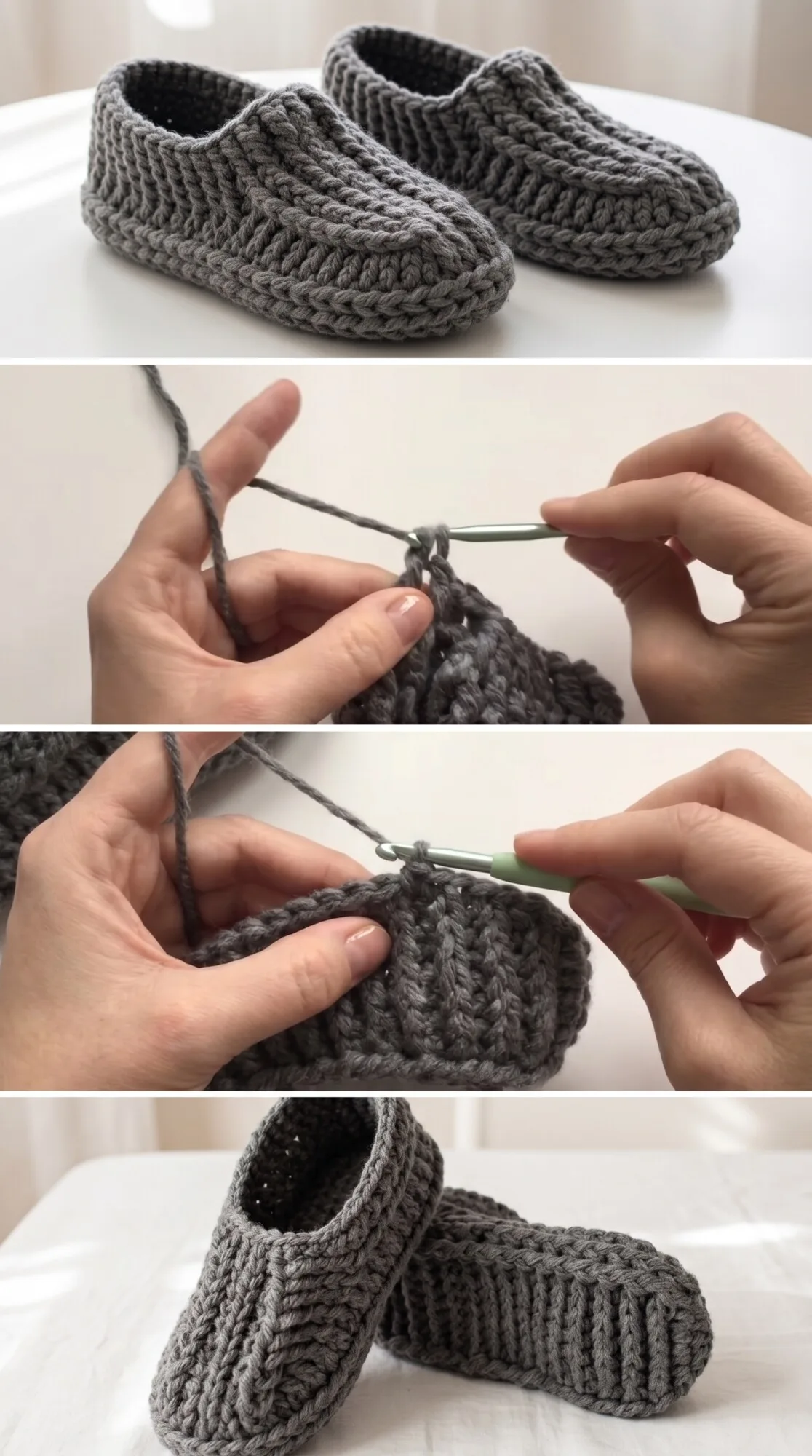Crochet House Slippers: A Comfortable Everyday Essential pattern
