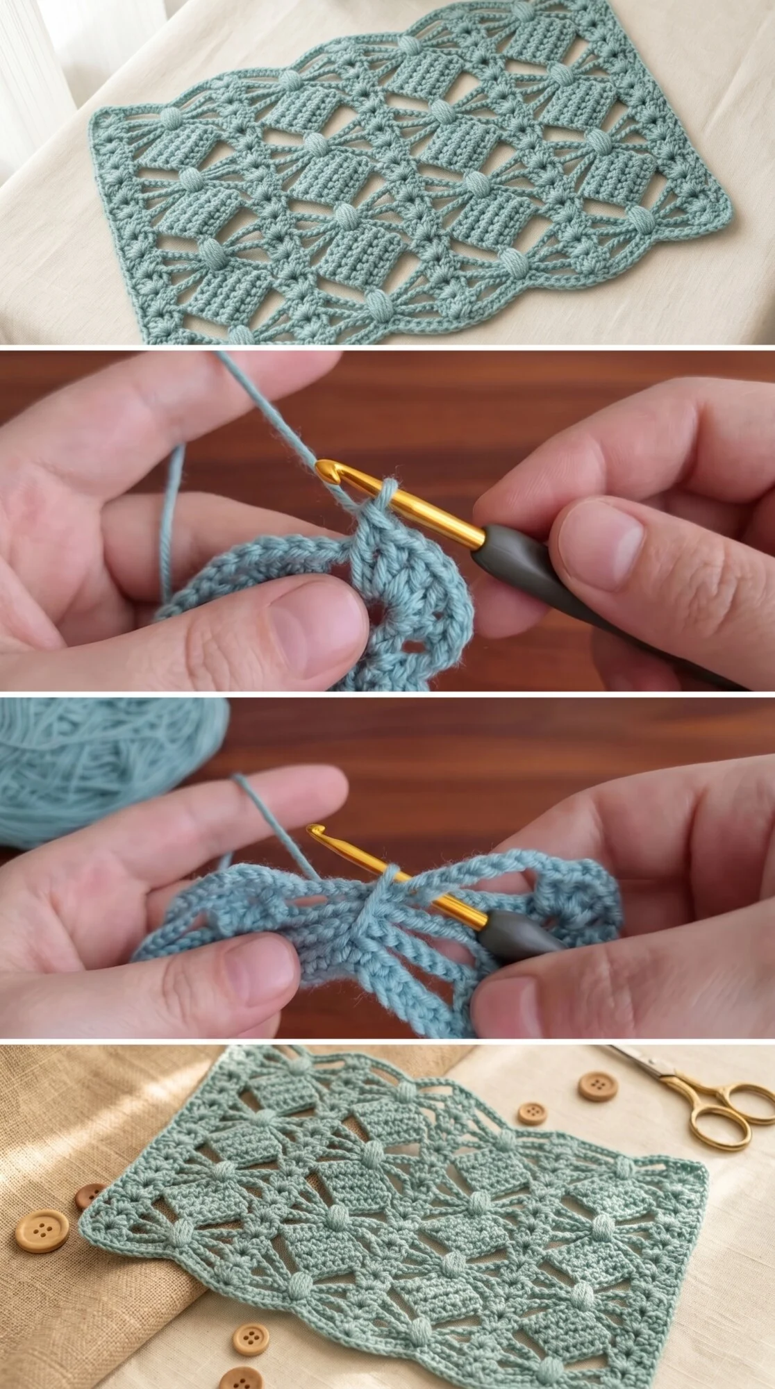 Crochet Lace Stitch: A Stunning Dimensional Pattern pattern