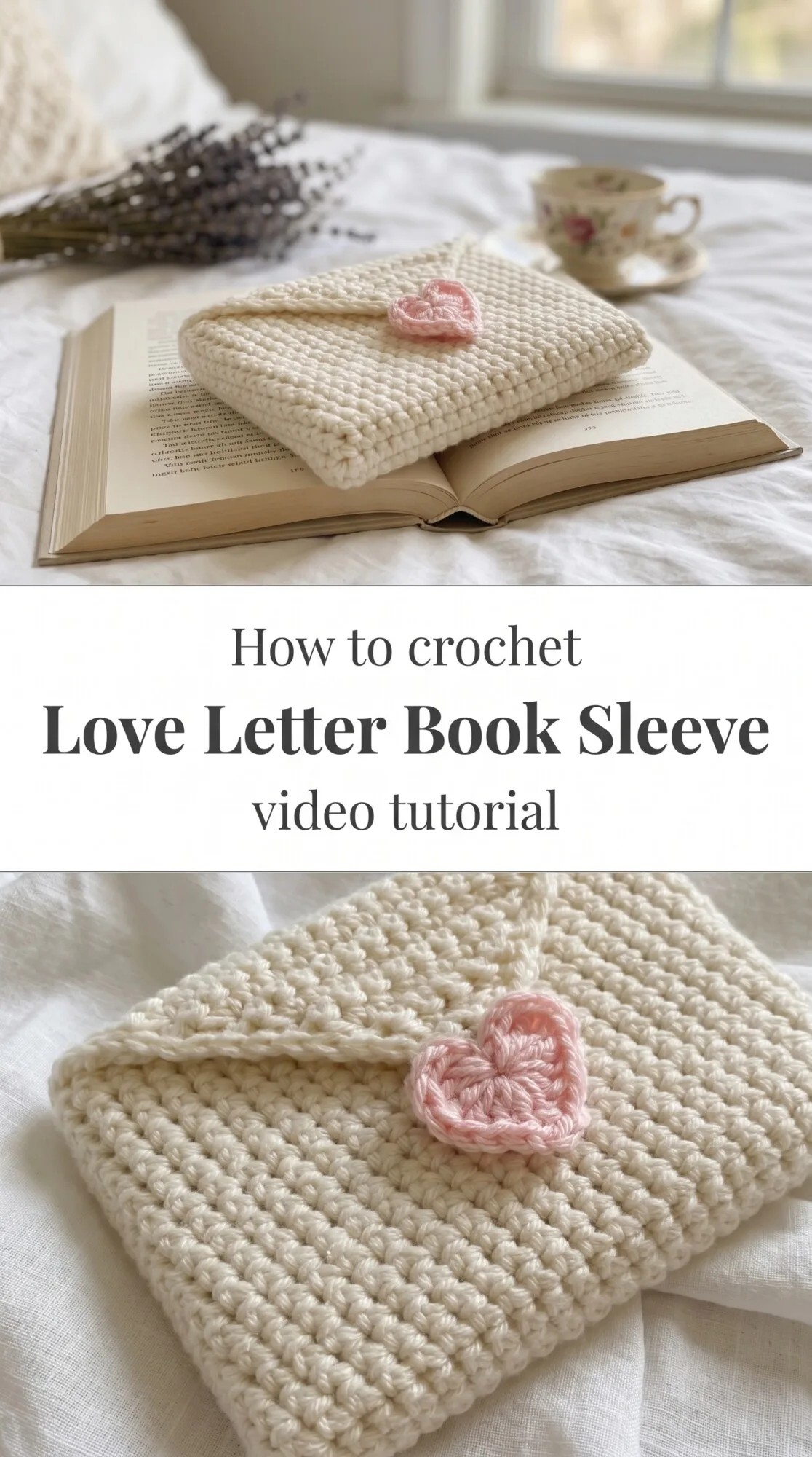 Crochet Love Letter Book Sleeve: A Romantic Keepsake