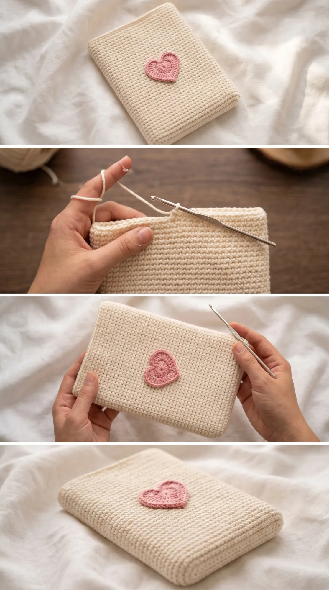 Crochet Love Letter Book Sleeve: A Romantic Keepsake pattern