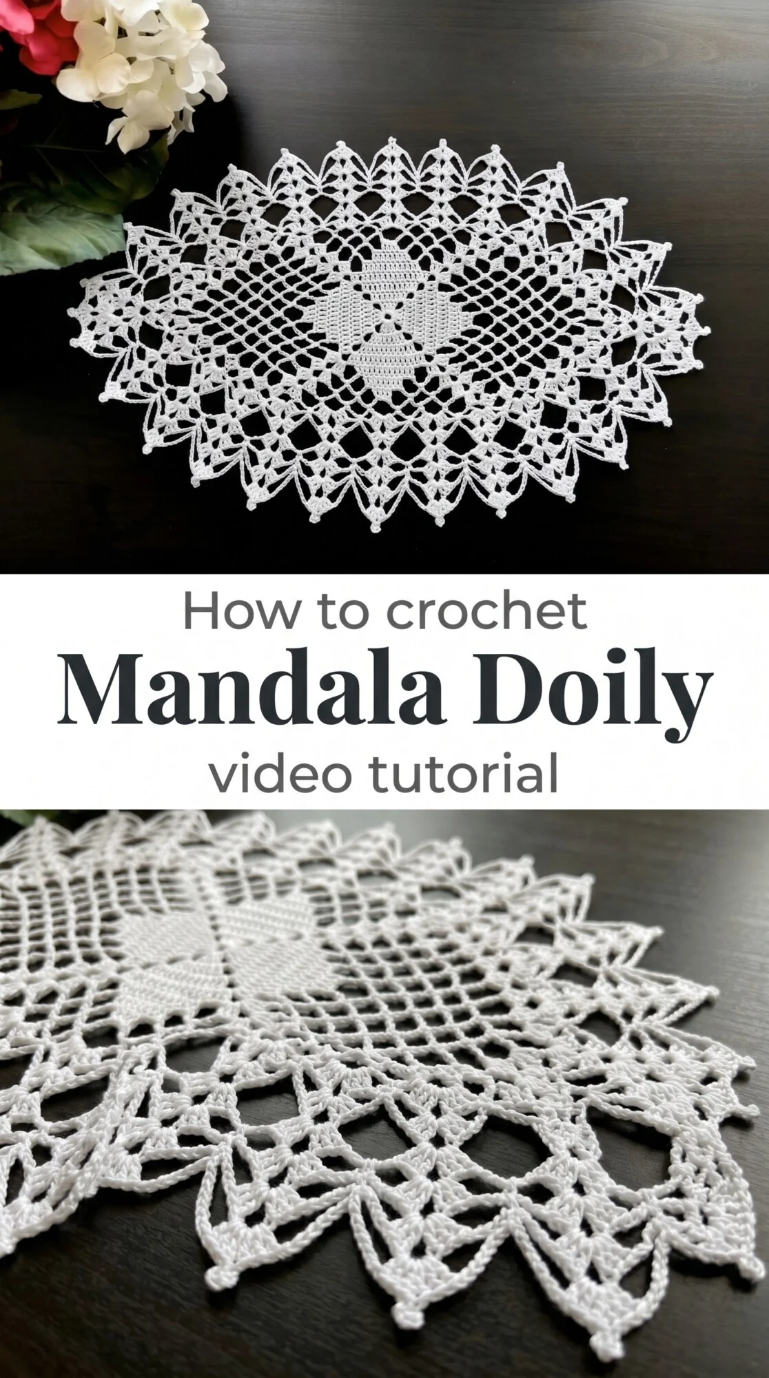 Crochet Mandala Doily: A Beautiful Decorative Accent
