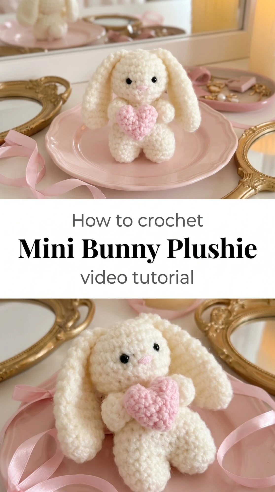 Crochet Mini Bunny Plushie: An Adorable Handmade Friend