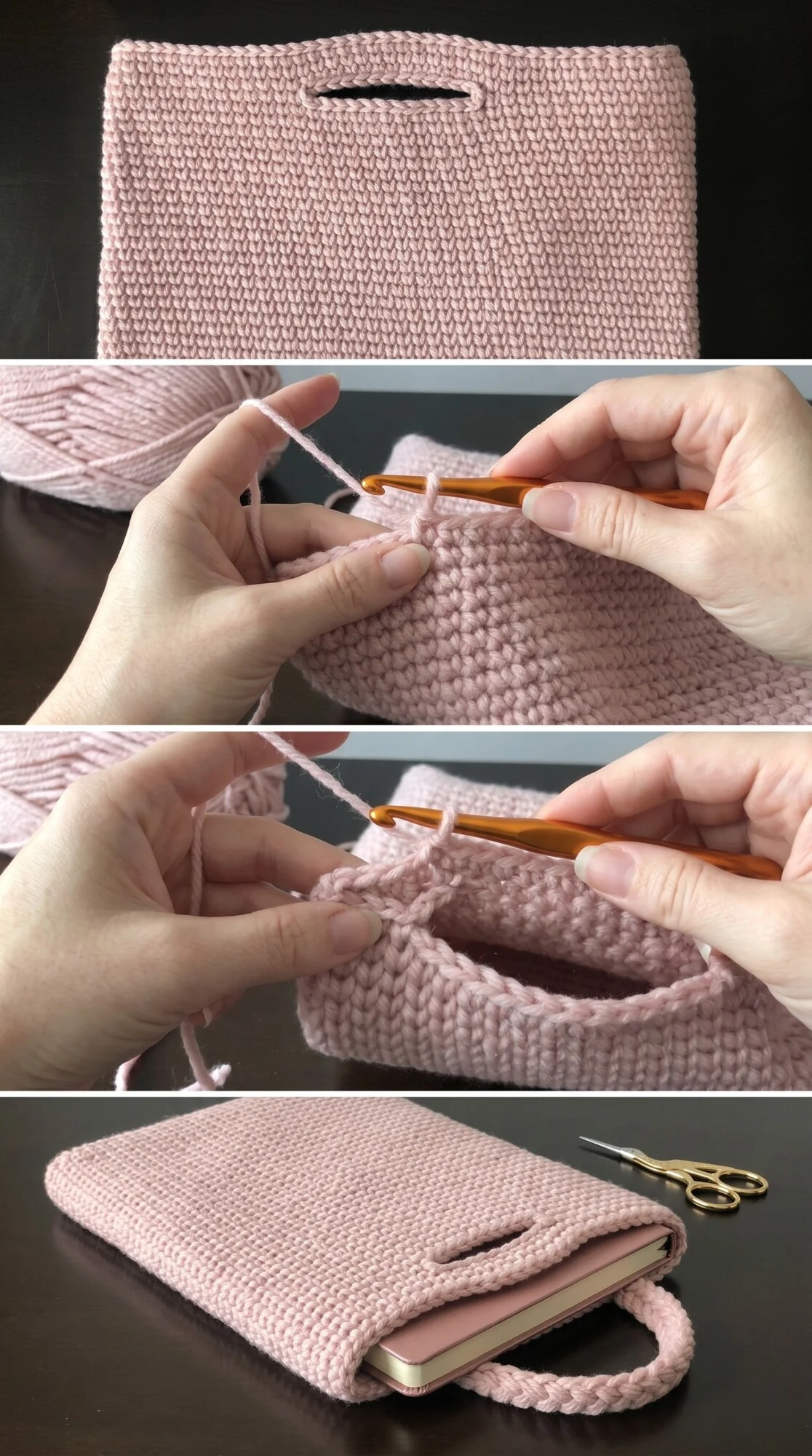 Crochet Notebook Sleeve: A Practical Handmade Essential pattern