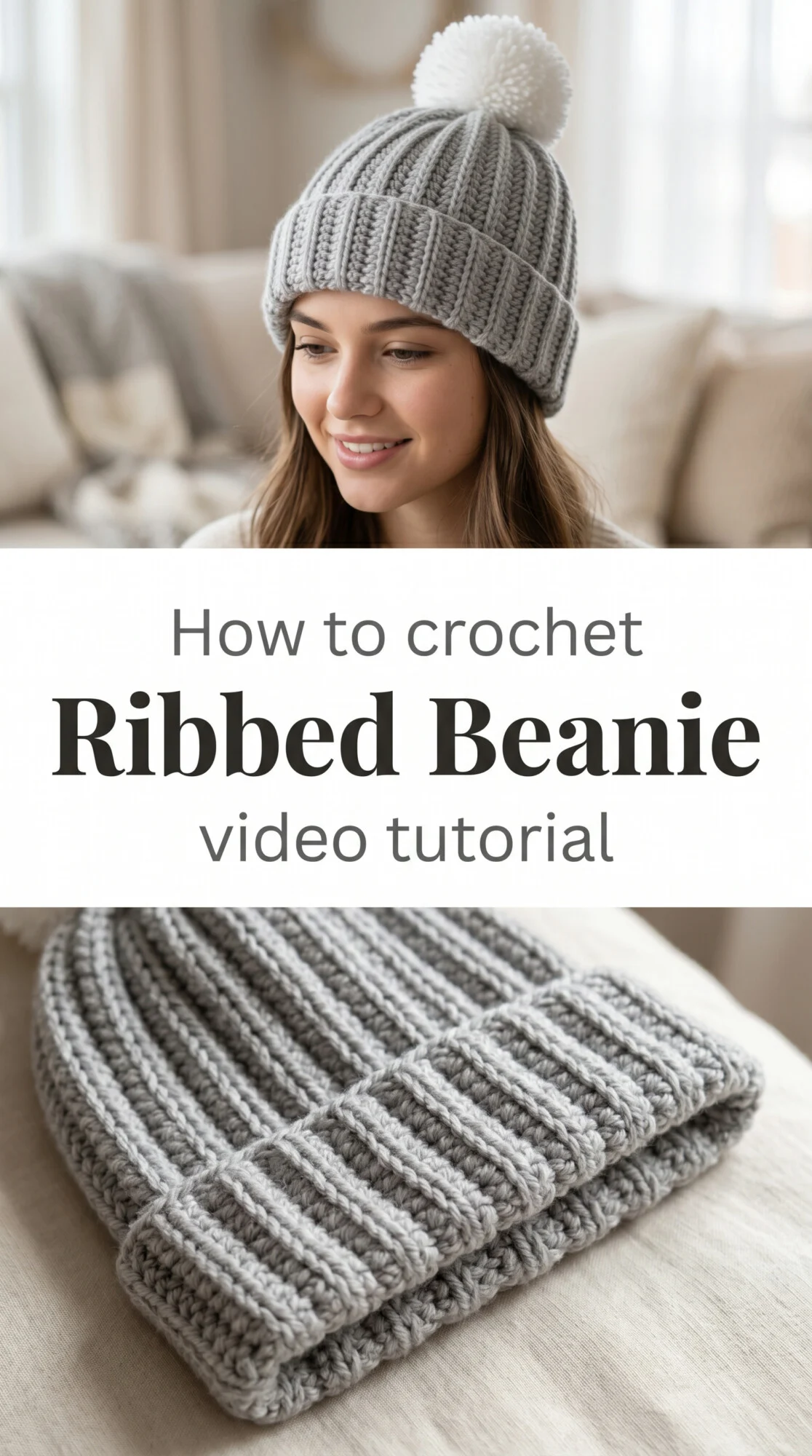 Crochet Ribbed Beanie: A Classic Winter Essential