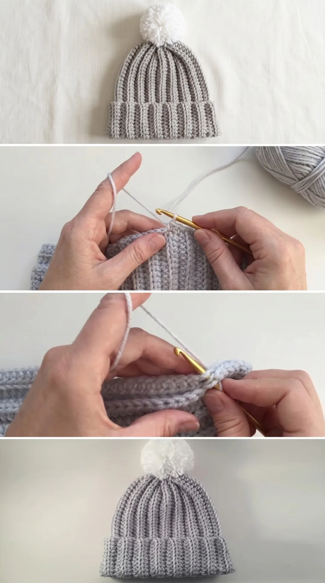 Crochet Ribbed Beanie: A Classic Winter Essential pattern