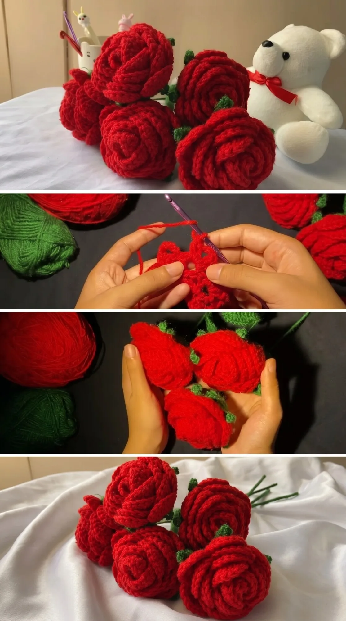 Crochet Rose Bouquet: A Romantic Floral Masterpiece pattern