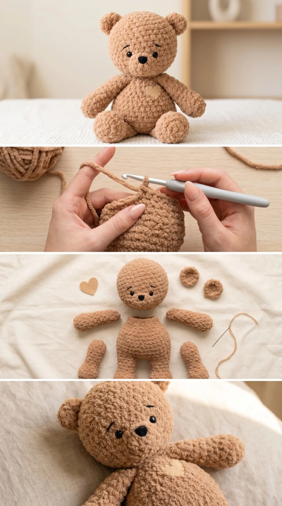 Crochet Teddy Bear: A Timeless Handmade Treasure pattern