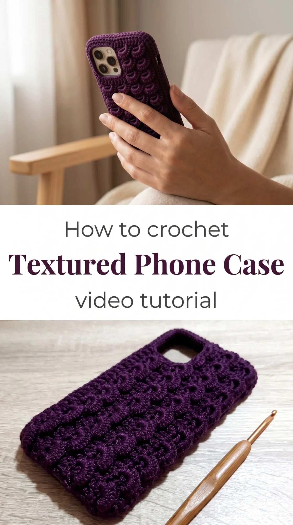 Crochet Textured Phone Case: A Chic Accessory