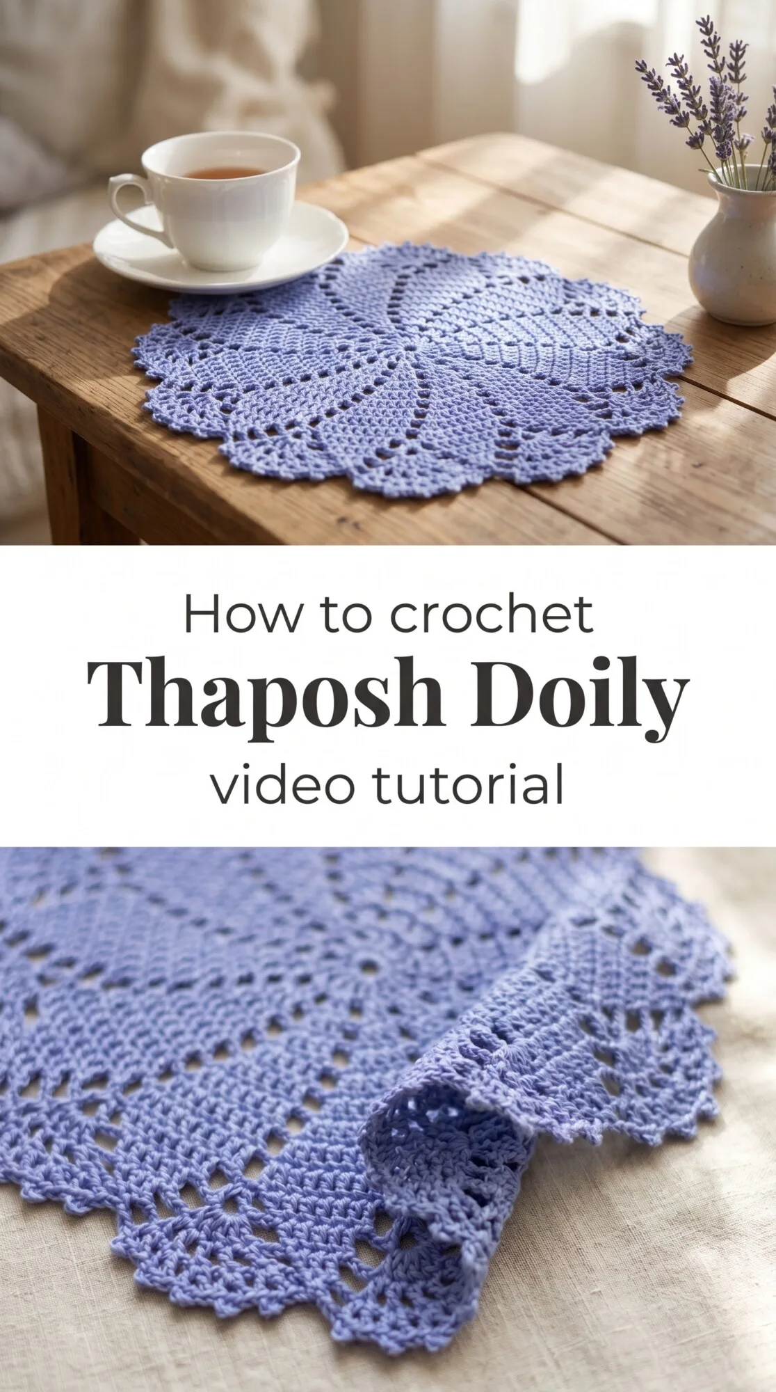 Crochet Thaposh Doily: A Delicate Handcrafted Treasure