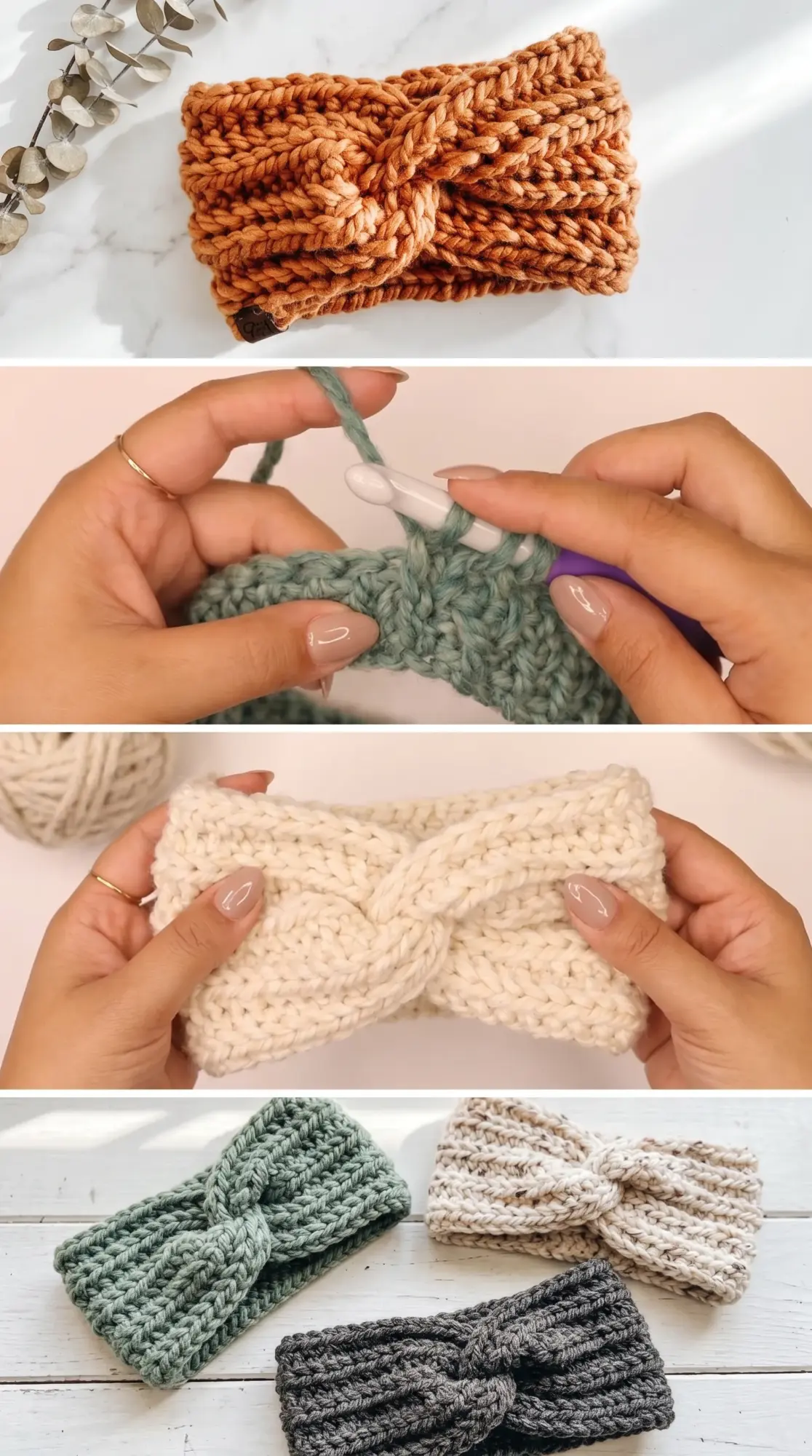 Crochet Twisted Headband: A Quick and Stylish Accessory pattern