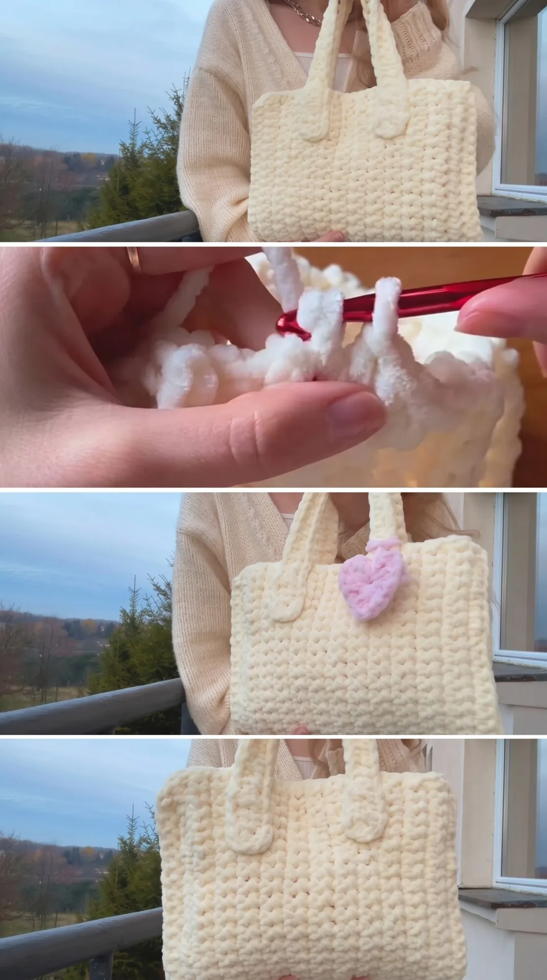 Crochet Velvet Winter Bag: A Soft and Fluffy Accessory pattern