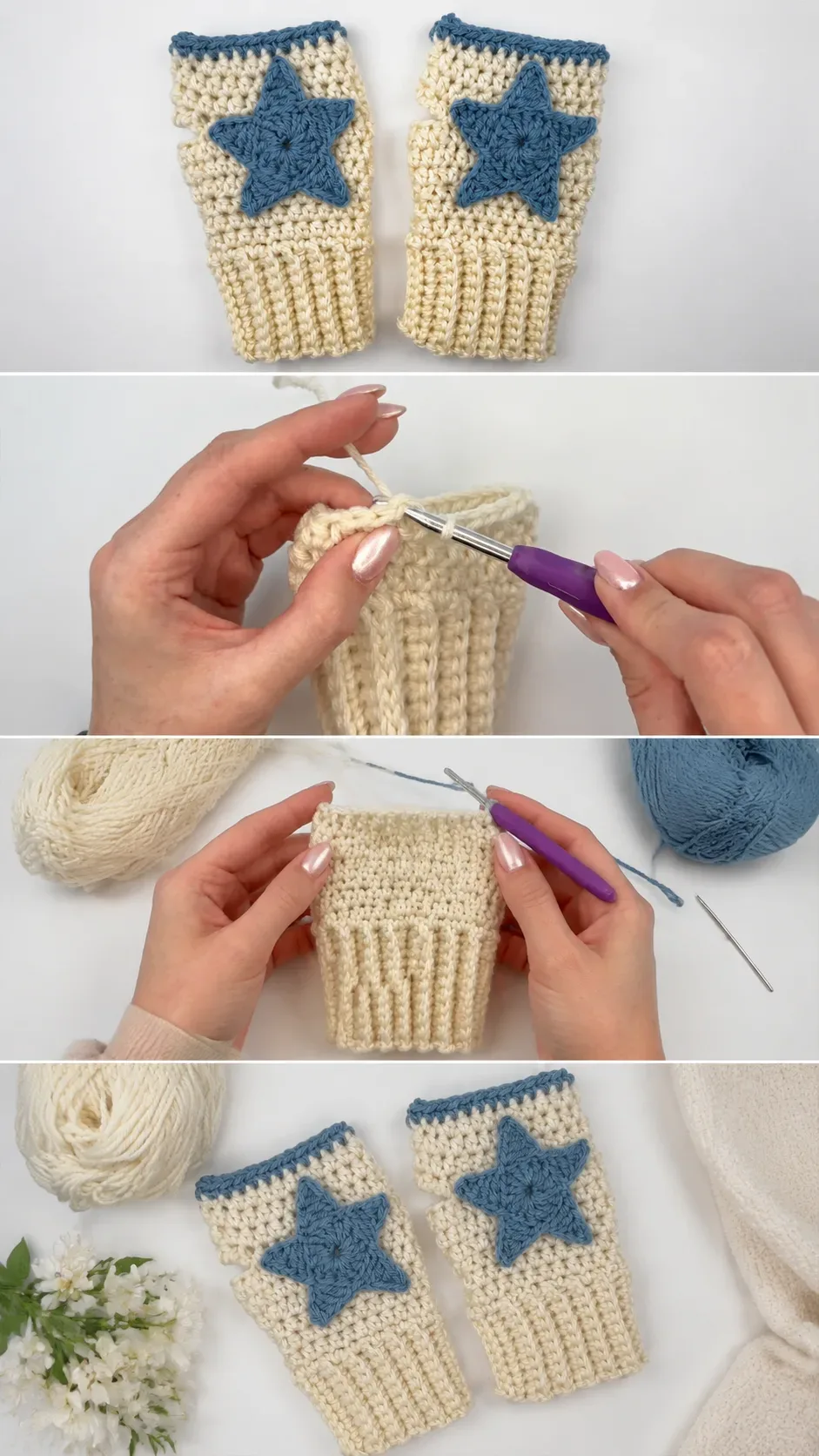 Crochet Wrist Warmers: A Charming Winter Essential pattern